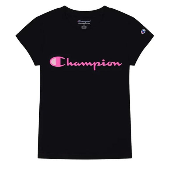 NWT Girls XL Champion® Signature Script Graphic short sleeved T-shirt bl… - Picture 1 of 1